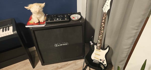 electric guitar rig
